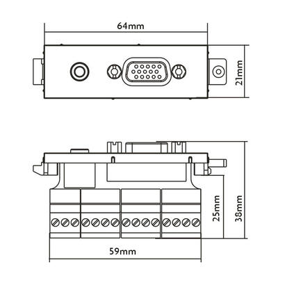 componente-de-placa-frontal-av-modular-modulo-vga-y-minijack-conector-hembra-vga-de-15-pines-y-conector-minijack-para-audio-en-e