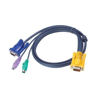 aten-ps2-kvm-cable-6m-2l-5206p-aten-2l5206p-6-m-vga-negro-hdb-15-2xps2-sphd-15-male-connector-male-connector