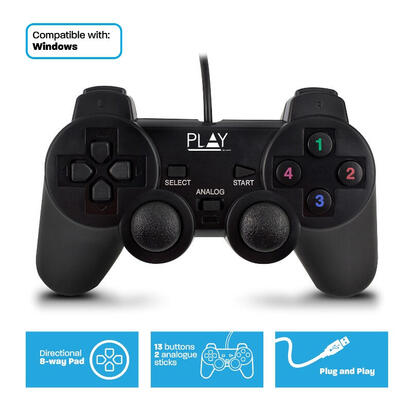 ewent-gamepad-usb-play-pl3330-pc-analogicodigital-cable-usb-20