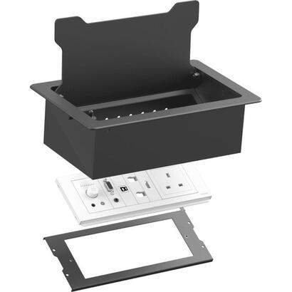 vision-tc3-surrtb-organizador-de-cables-escritorio-caja-de-cables-negro-blanco-1-piezas