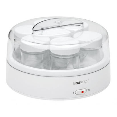yogurtera-7-tarros-160-ml-tapa-transparente-blanco-15w-clatronic-jm-3344
