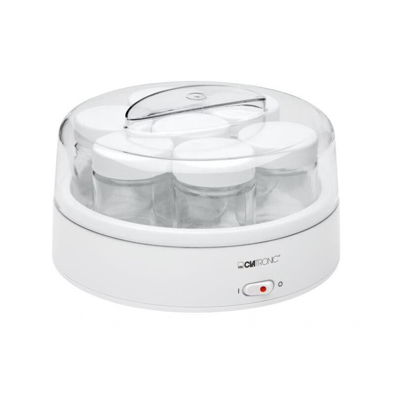 yogurtera-7-tarros-160-ml-tapa-transparente-blanco-15w-clatronic-jm-3344