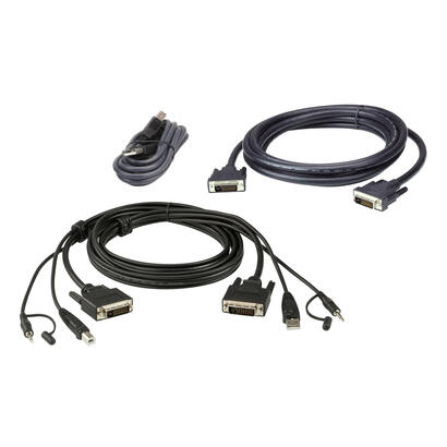 aten-2l-7d02udx3-juego-de-cables-kvm-usb-dvi-d-dual-link-dual-display-secure-kvm-18-m