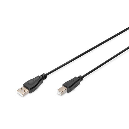assmann-usb-connection-cable-type-a-b-m-m-10m-usb-20-suitable-bl