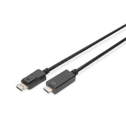digitus-cable-displayport-hdmi-3m-negro