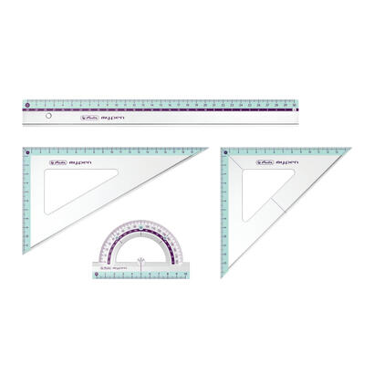 herlitz-geometrieset-4tlg-linealwinkelmesser2xgeodreieck