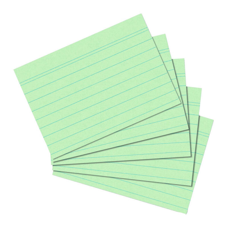 fichas-herlitz-a6-rayadas-en-verde-pack-de-100