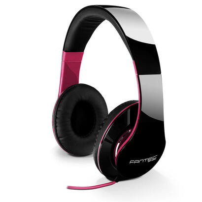 fantec-shp-250aj-auriculares-diadema-negro-rosa