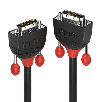 lindy-36251-cable-dvi-1-m-dvi-d-negro-rojo