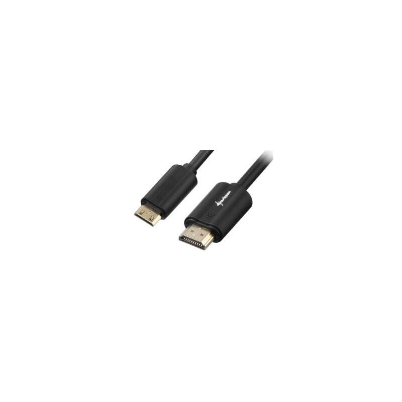 sharkoon-1m-hdmimini-hdmi-cable-hdmi-hdmi-tipo-a-estandar-hdmi-type-c-mini-negro