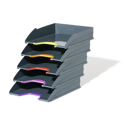 bandejas-para-cartas-durable-varicolor-5-compartimentos-antracita-coloreado