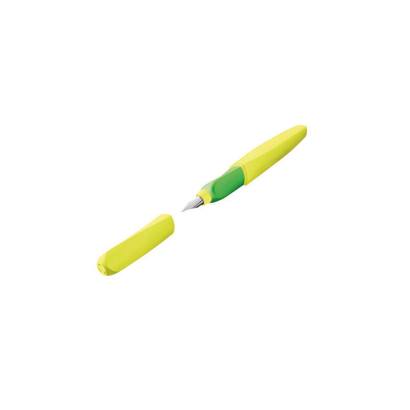 pelikan-807326-pluma-estilografica-verde-amarillo-sistema-de-carga-por-cartucho