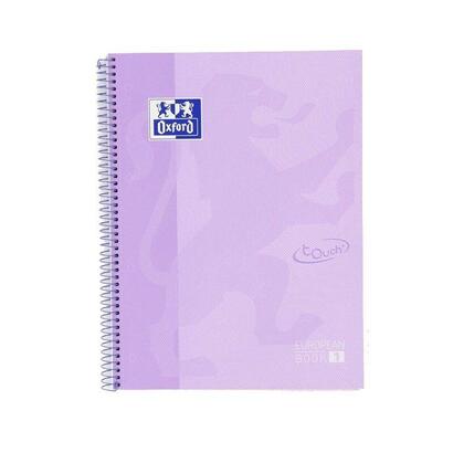 oxford-cuaderno-europeanbook-1-microperforado-80-hojas-5x5-tapas-extraduras-touch-a4-malva-pastel-5u-