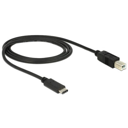 delock-83601-cable-usb-1-m-20-usb-c-usb-b-negro