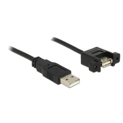 delock-1m-2xusb20-a-cable-usb-20-usb-a-negro