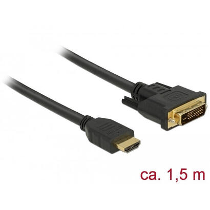 delock-cable-hdmi-dvi-241-bidireccional-150m-negro