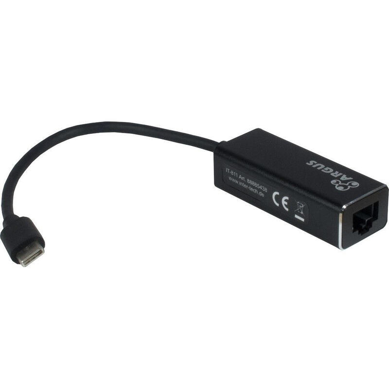 inter-tech-argus-it-811-usb-c-rj-45-negro