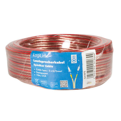 logilink-ca1075-cable-de-audio-10-m-transparente