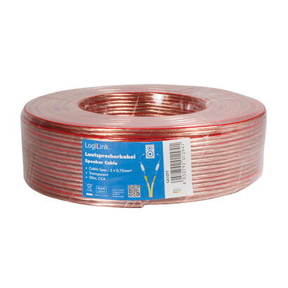 logilink-ca1077-cable-de-audio-50-m-transparente