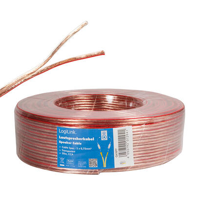 logilink-ca1077-cable-de-audio-50-m-transparente