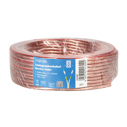 logilink-ca1083-cable-de-audio-10-m-transparente