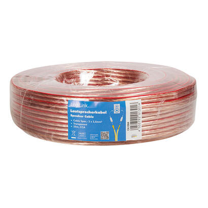 logilink-ca1084-cable-de-audio-25-m-transparente