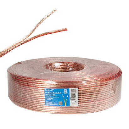 logilink-ca1086-cable-de-audio-100-m-transparente