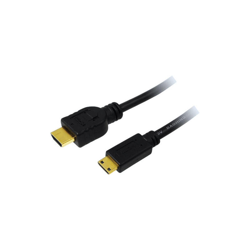 logilink-ch0022-cable-hdmi-15-m-hdmi-tipo-a-estandar-hdmi-type-c-mini-negro