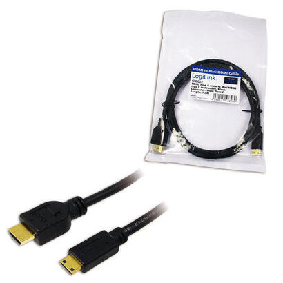 logilink-ch0022-cable-hdmi-15-m-hdmi-tipo-a-estandar-hdmi-type-c-mini-negro