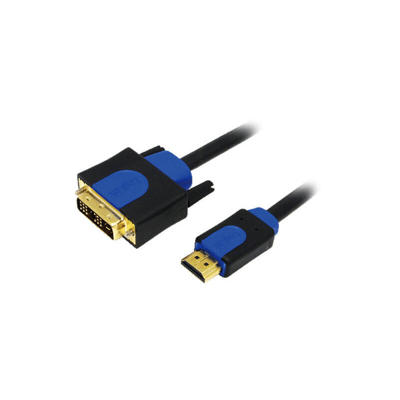 logilink-chb3105-adaptador-de-cable-de-video-5-m-hdmi-dvi-d-negro-azul