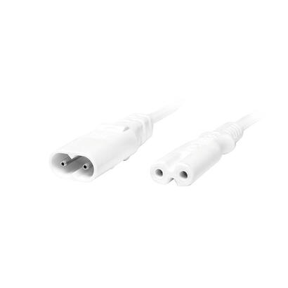 logilink-2m-iec-60320-c8iec-60320-c7-blanco-c8-acoplador-c7-acoplador