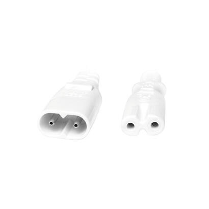 logilink-2m-iec-60320-c8iec-60320-c7-blanco-c8-acoplador-c7-acoplador