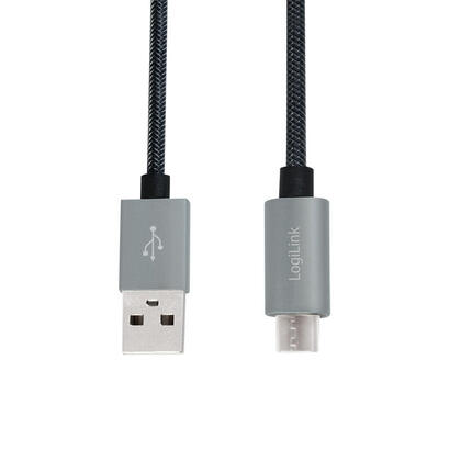 logilink-cu0132-cable-usb-1-m-20-usb-a-micro-usb-a-gris