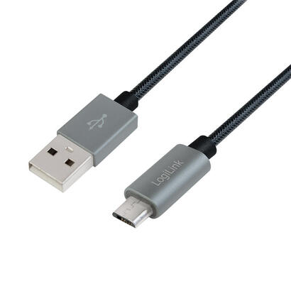 logilink-cu0132-cable-usb-1-m-20-usb-a-micro-usb-a-gris