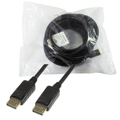 logilink-cv0077-cable-displayport-10-m-negro