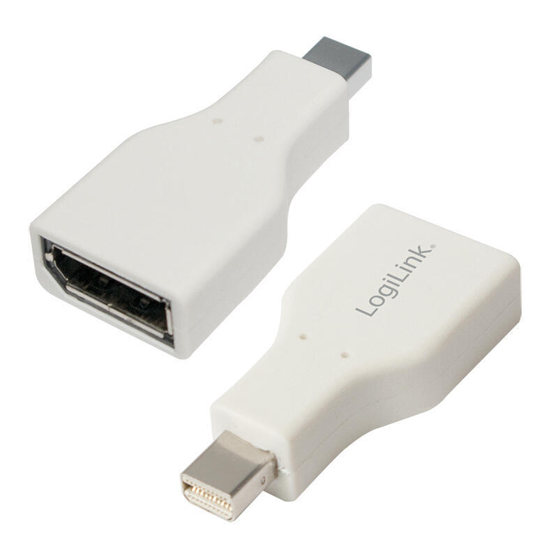 logilink-cv0110-adaptador-de-cable-mini-displayport-displayport-gris