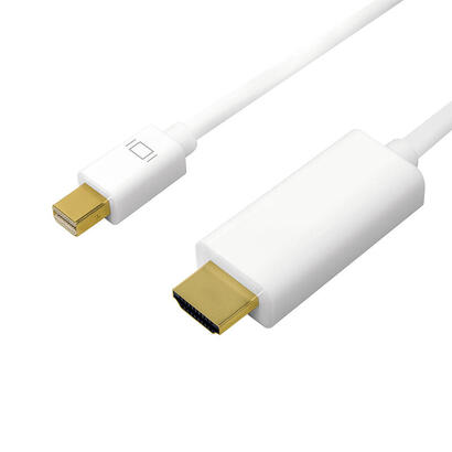 logilink-cv0122-adaptador-de-cable-de-video-1-m-mini-displayport-hdmi-tipo-a-estandar-blanco