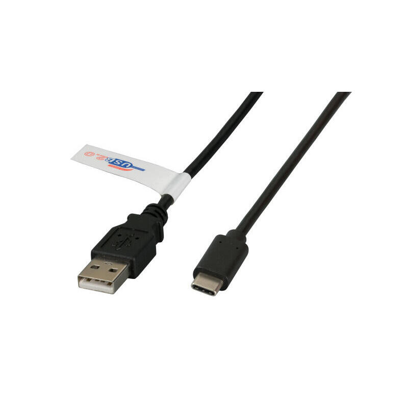 efb-elektronik-k5258sw1-cable-usb-1-m-20-usb-a-usb-c-negro