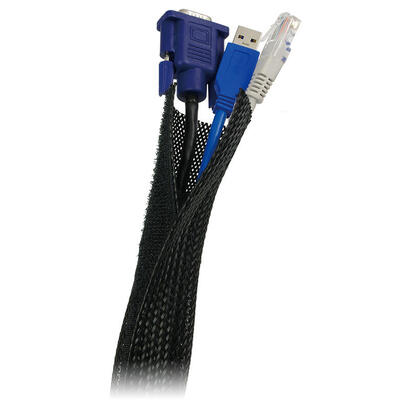 logilink-kab0006-funda-cable-flexible-18m-negro