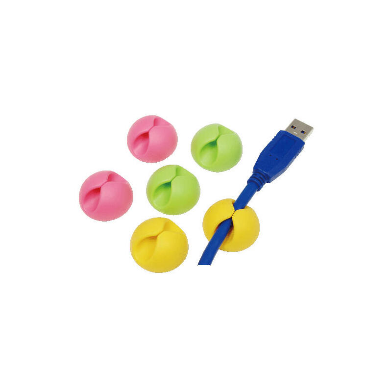 logilink-kab0010-abrazadera-para-cable-verde-rosa-amarillo