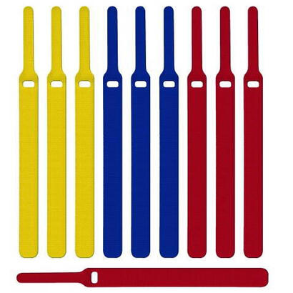 label-the-cable-basic-ltc-1130-juego-de-10-mixtos-amarillo-azul-rojo