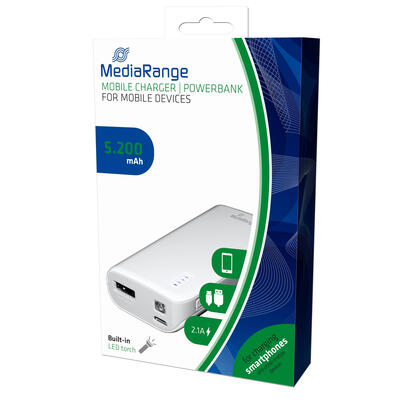 mediarange-mr751-bateria-externa-gris-blanco-ion-de-litio-5200-mah