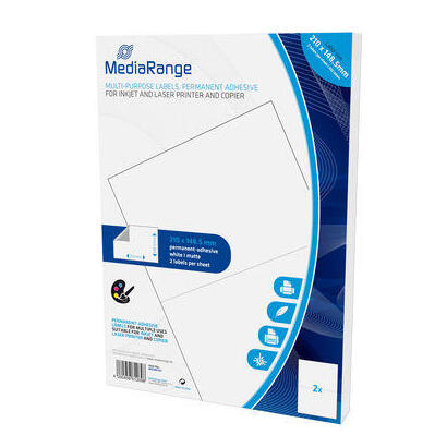 mediarange-mrink141-etiqueta-autoadhesiva-blanco-permanente-100-piezas