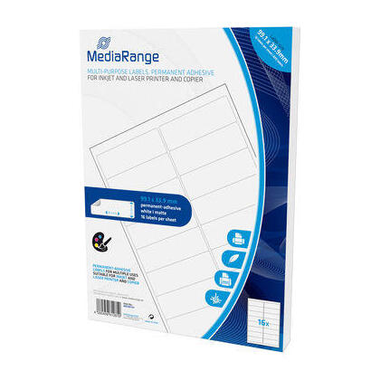 mediarange-mrink147-etiqueta-autoadhesiva-blanco-permanente-800-piezas