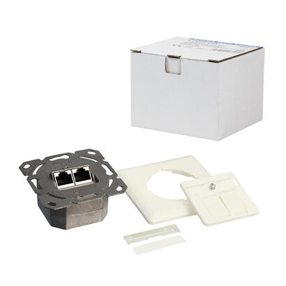 logilink-np0023-toma-cat6-2x-rj45-blanco-puro-horizontal