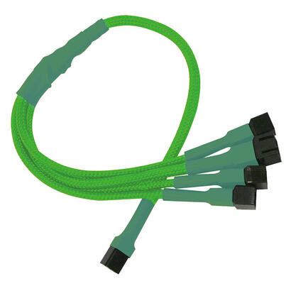 cable-adaptador-nanoxia-de-3-pines-a-4-x-3-pines-30-cm-verde-neon