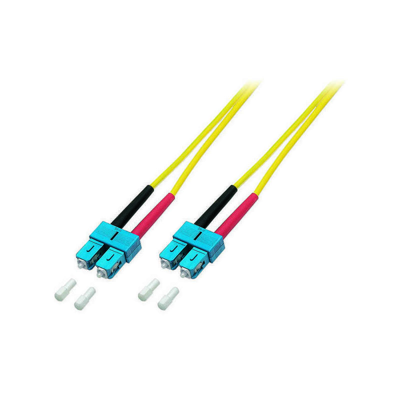 efb-elektronik-o251320-cable-de-fibra-optica-20-m-os2-sc-amarillo