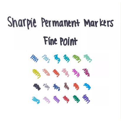 sharpie-marcador-permanente-fine-09mm-verde-punta-redonda