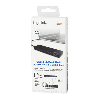 logilink-ua0311-hub-de-interfaz-usb-32-gen-1-31-gen-1-type-c-5000-mbits-negro