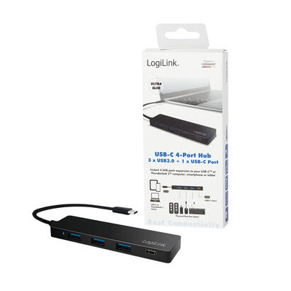 logilink-ua0311-hub-de-interfaz-usb-32-gen-1-31-gen-1-type-c-5000-mbits-negro